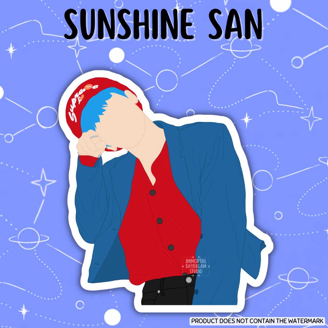 Sunshine San Sticker
