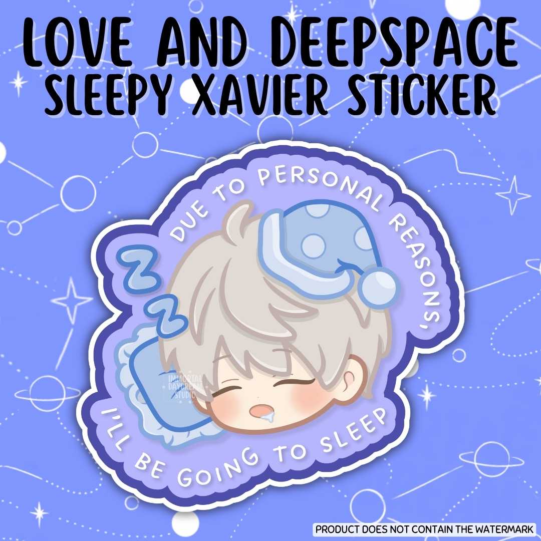 LOVE AND DEEPSPACE: Sleepy Xavier Sticker