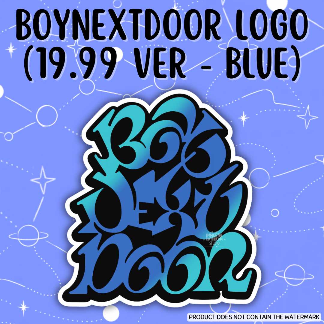 BOYNEXTDOOR Logo (19.99 Ver. - Blue) Sticker