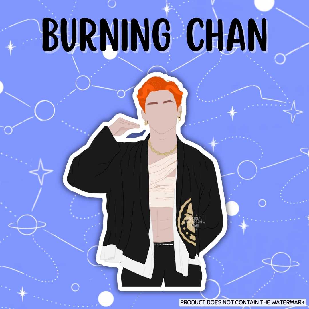 Burning Chan Sticker