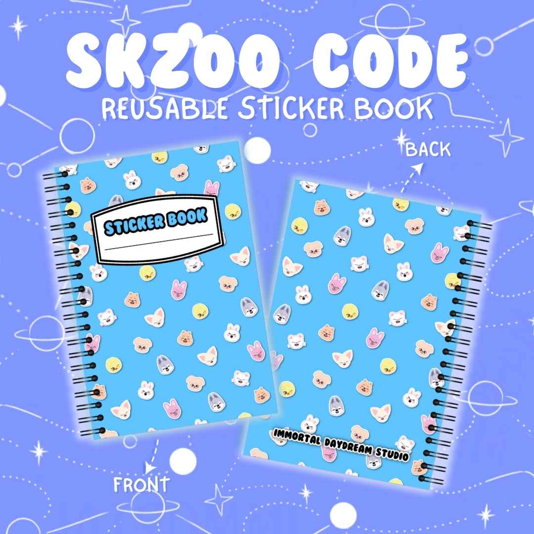 SKZOO Code Reusable Sticker Book