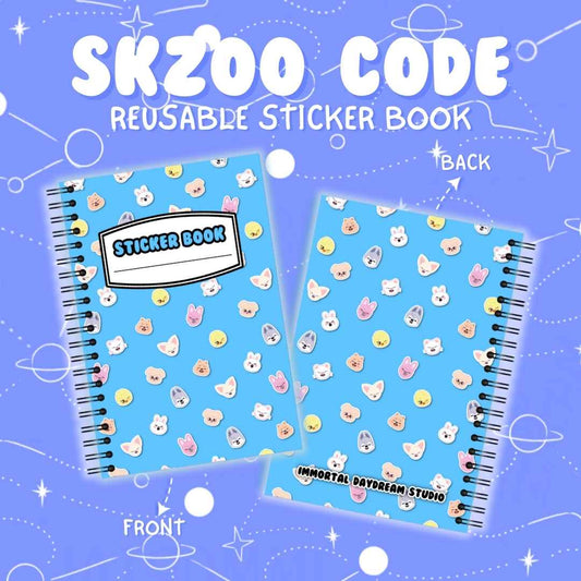 SKZOO Code Reusable Sticker Book