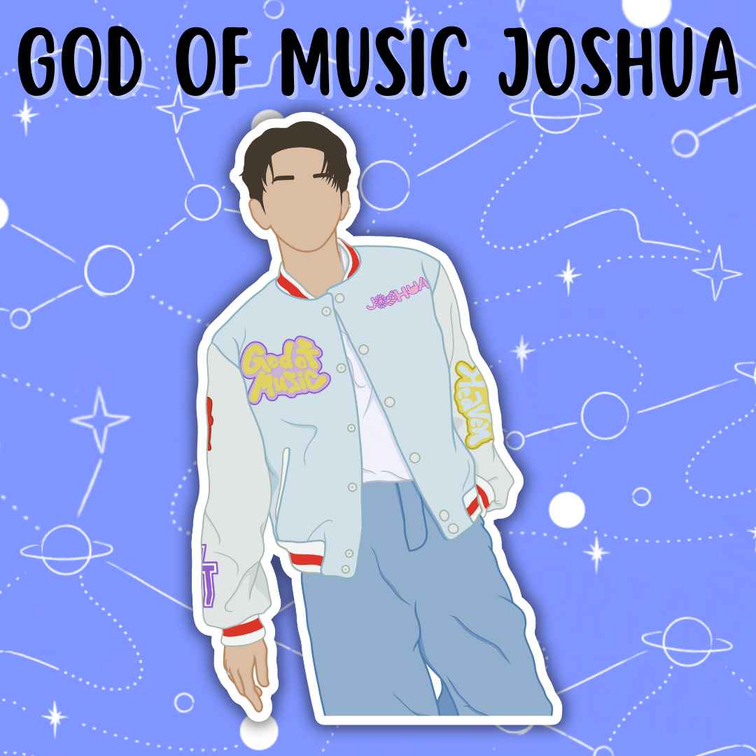 God of Music Joshua Sticker