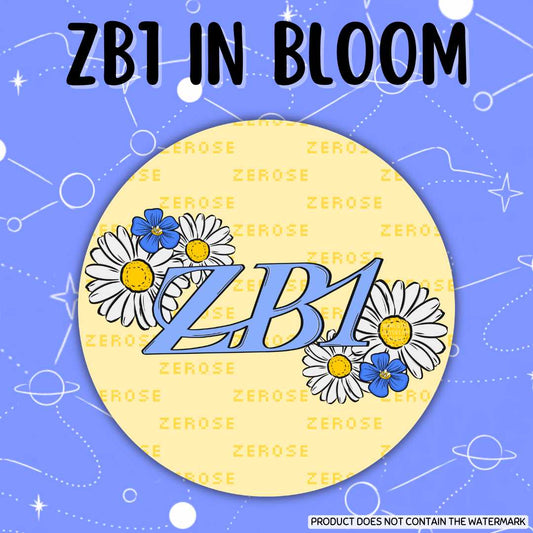 ZB1 In Bloom Button Pin