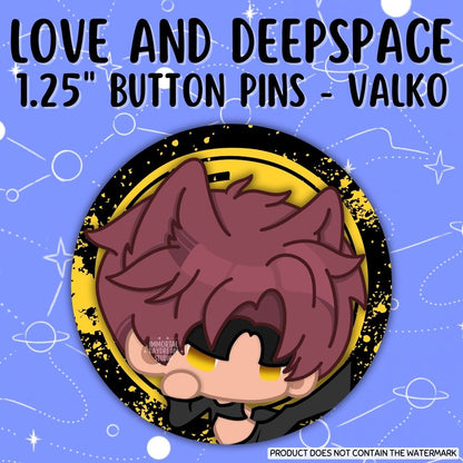 Love and Deepspace Button Pins (Gacha Draw) - IDOL Banner