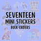 Seventeen Mini Stickers (Bulk)