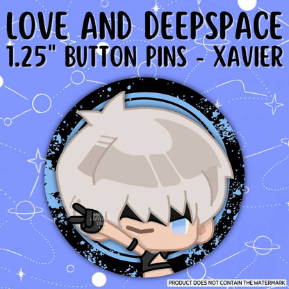 Love and Deepspace Button Pins (Gacha Draw) - IDOL Banner