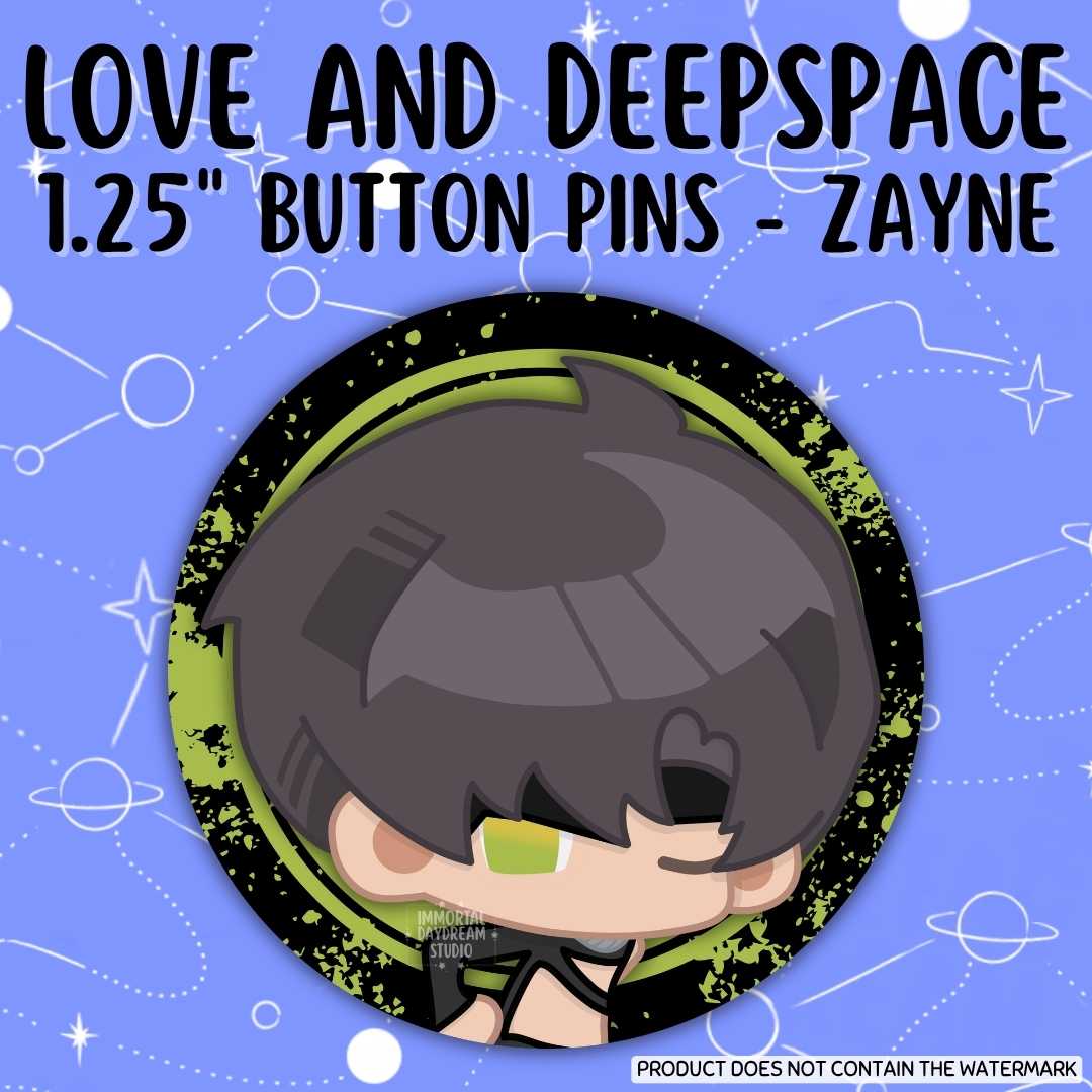 Love and Deepspace Button Pins (Gacha Draw) - IDOL Banner