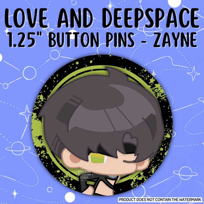 Love and Deepspace Button Pins (Gacha Draw) - IDOL Banner