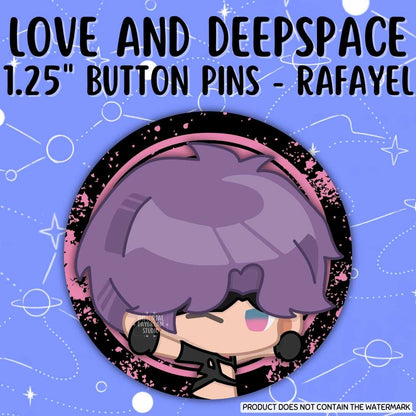 Love and Deepspace Button Pins (Gacha Draw) - IDOL Banner