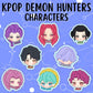 K-POP DEMON HUNTERS: Huntrix/Saja Boys Stickers