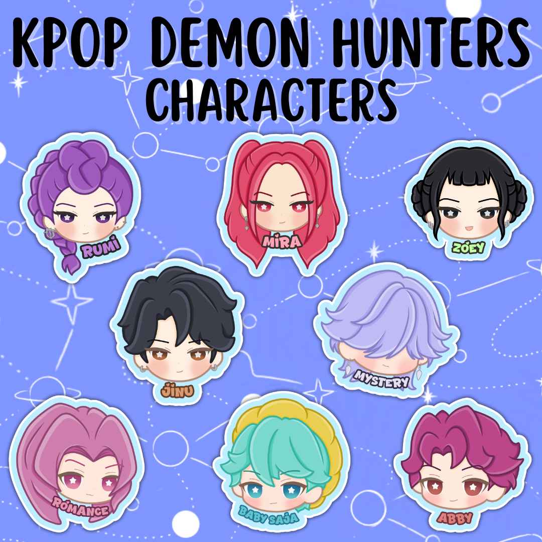 K-POP DEMON HUNTERS: Huntrix/Saja Boys Stickers