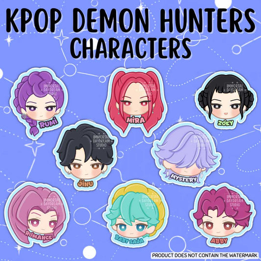 K-POP DEMON HUNTERS: Huntrix/Saja Boys Stickers