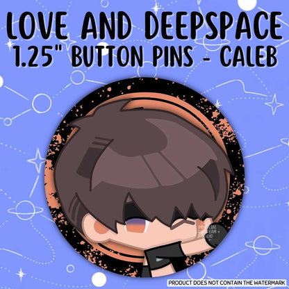 Love and Deepspace Button Pins (Gacha Draw) - IDOL Banner