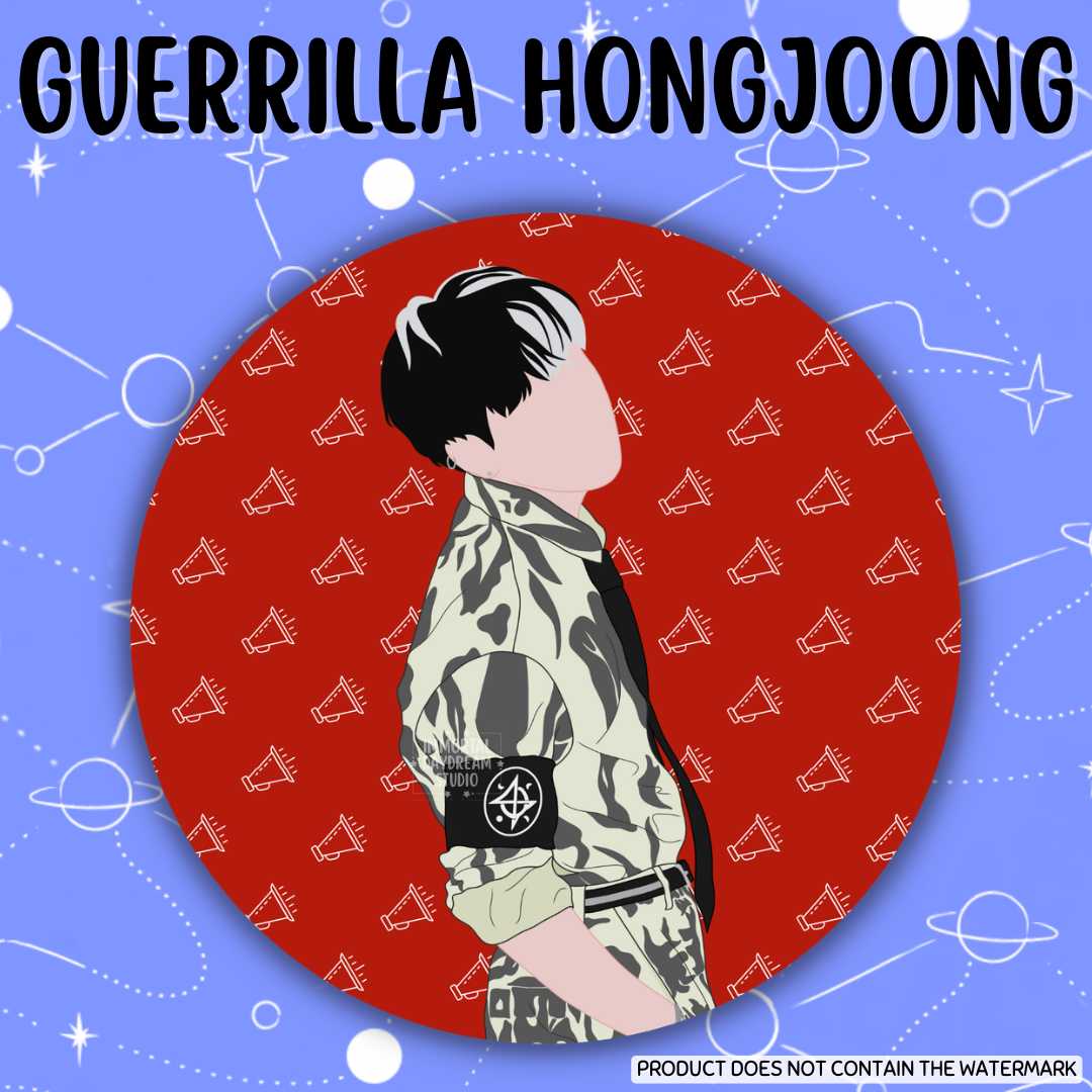 Guerrilla Hongjoong Button Pin