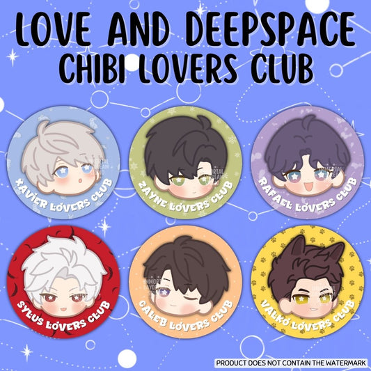 LOVE AND DEEPSPACE: Chibi Lovers Club Button Pins