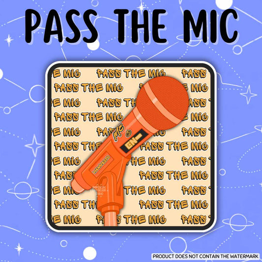 Pass The Mic Sticker