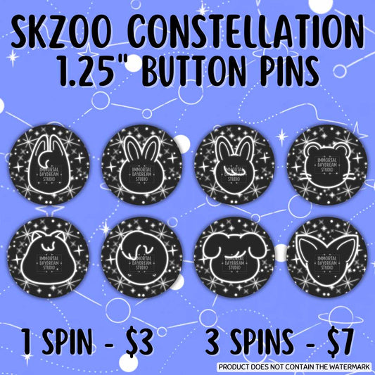 SKZOO Constellation Button Pins (Gacha Draw)