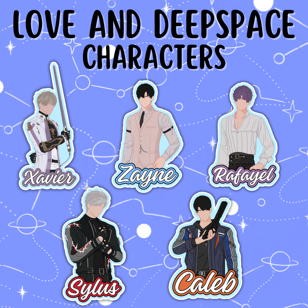 LOVE AND DEEPSPACE: Characters Stickers