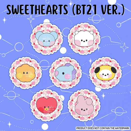 SWEETHEARTS (BT21 Version) Stickers