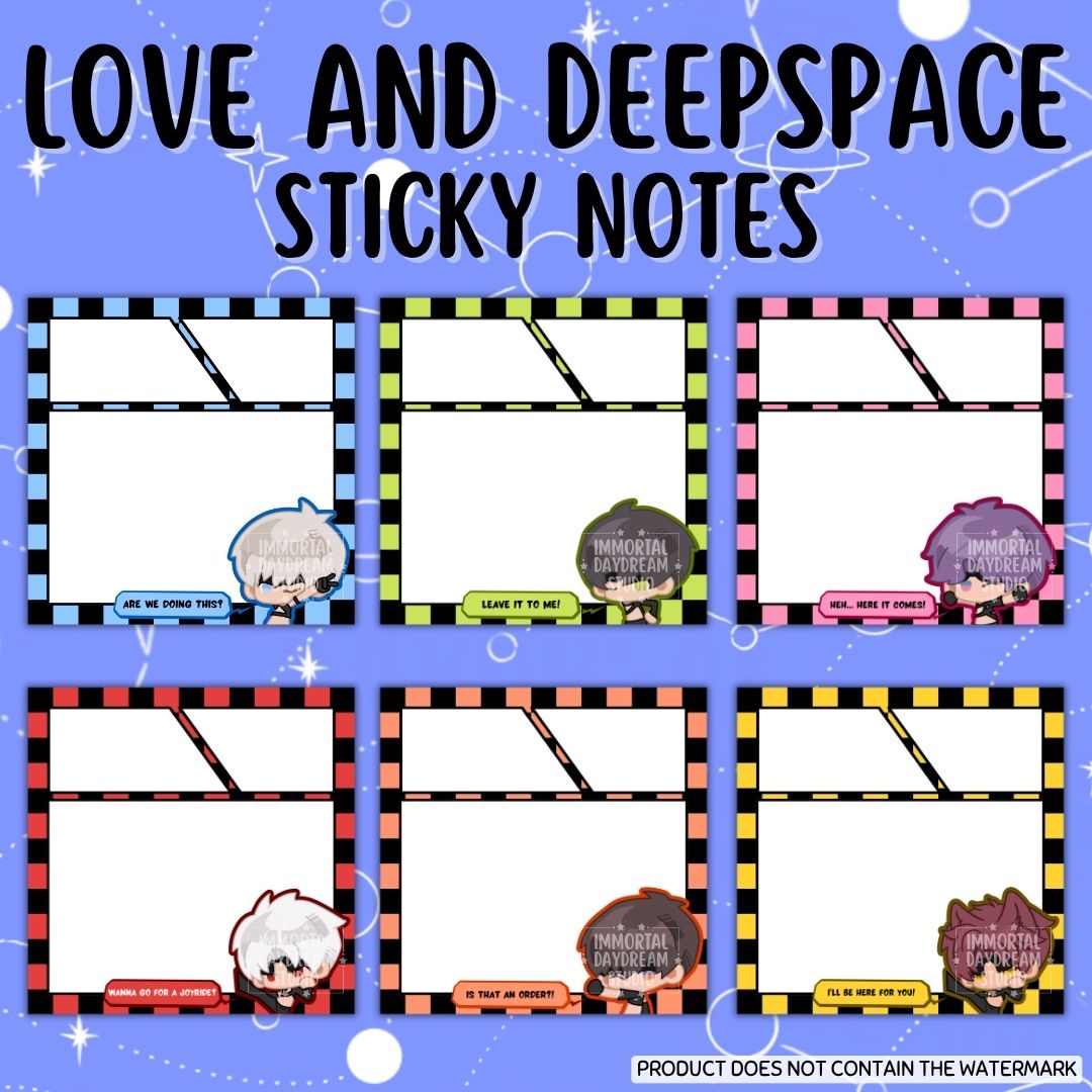 LOVE AND DEEPSPACE: Sticky Notes