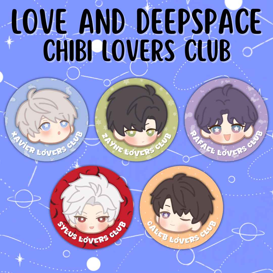 LOVE AND DEEPSPACE: Chibi Lovers Club Button Pins