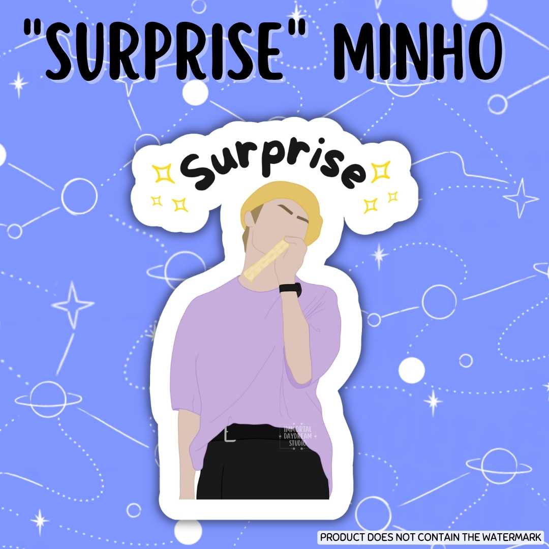 "Surprise" Minho Sticker