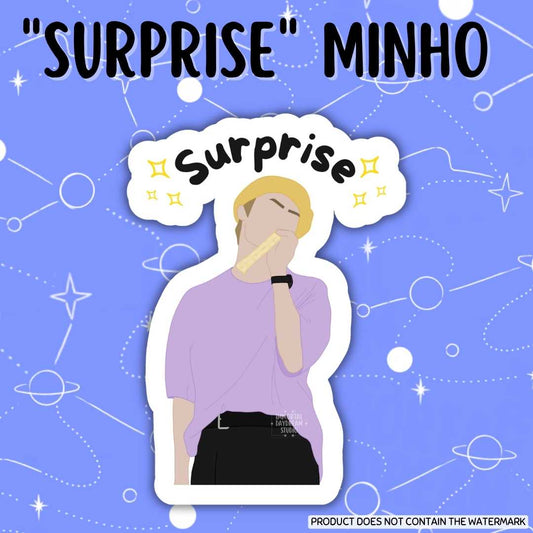 "Surprise" Minho Sticker