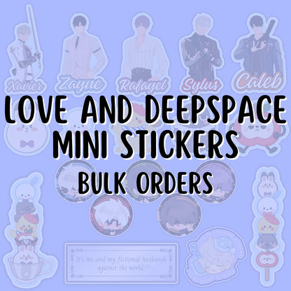 LOVE AND DEEPSPACE  Mini Stickers (Bulk)
