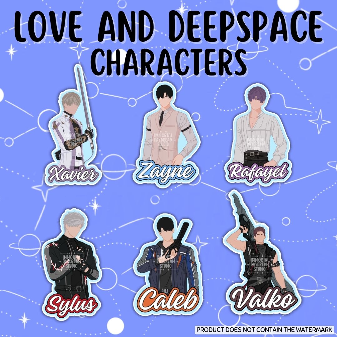 LOVE AND DEEPSPACE: Characters Stickers