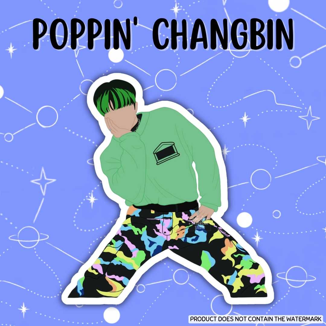 Poppin’ Changbin Sticker