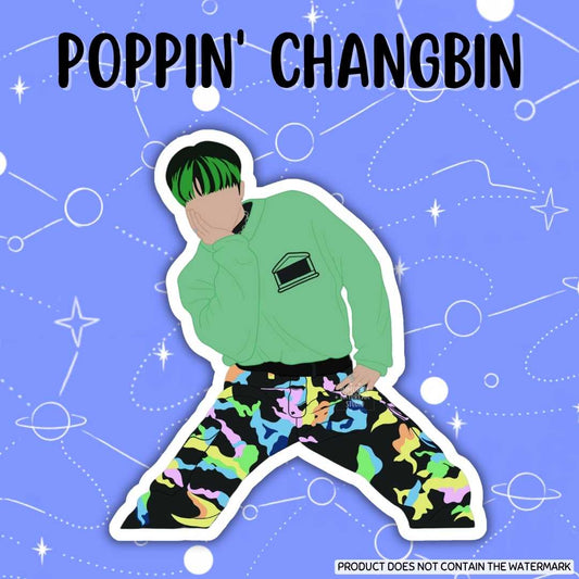 Poppin’ Changbin Sticker