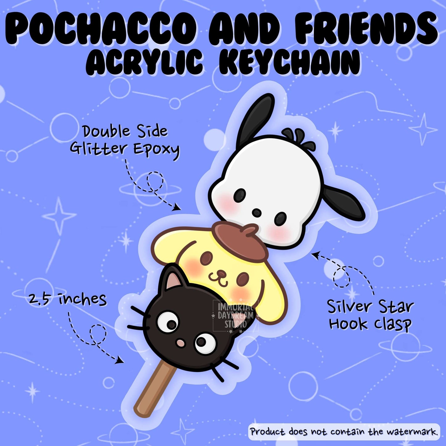 Pochacco and Friends Keychain