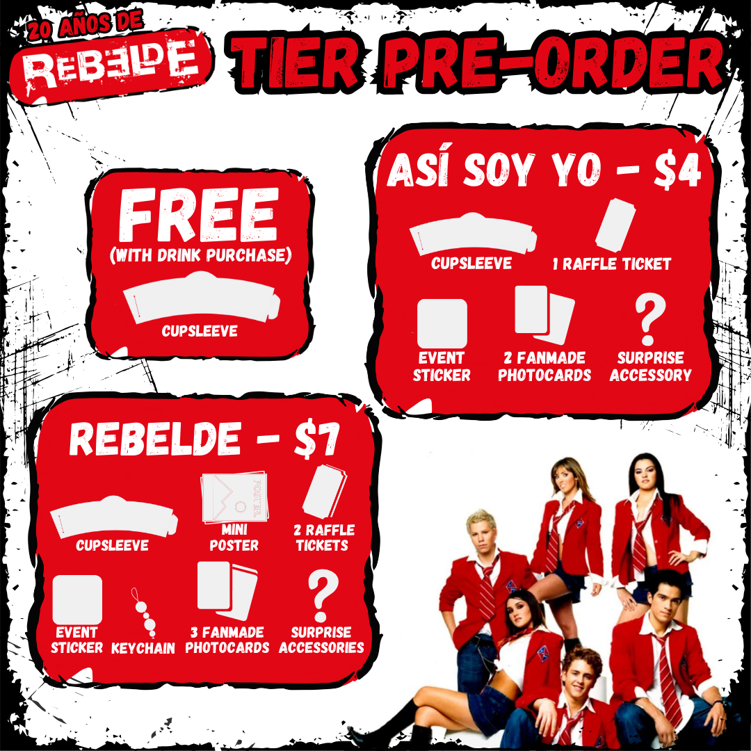 20 Años de Rebelde Cupsleeve Event