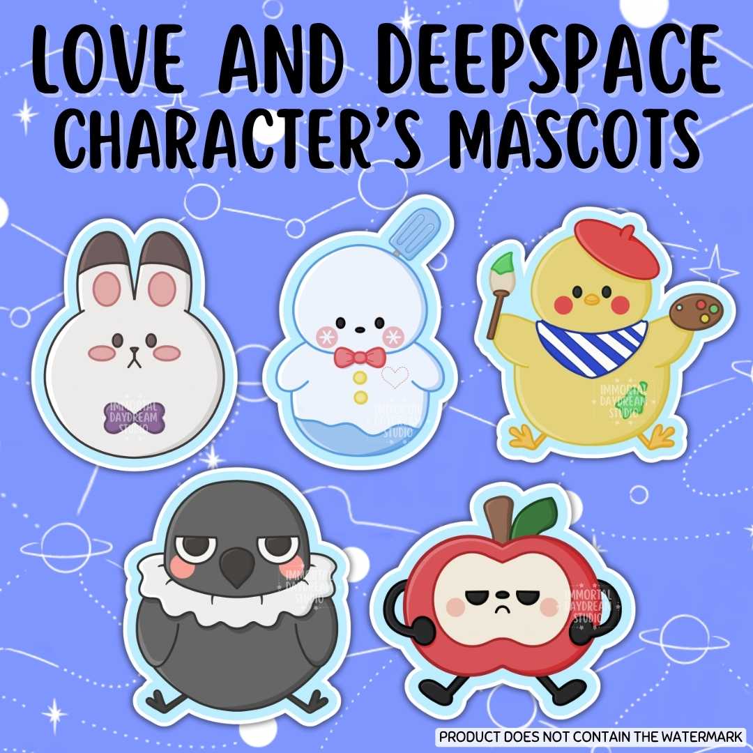 LOVE AND DEEPSPACE: Character's  Mascots Stickers