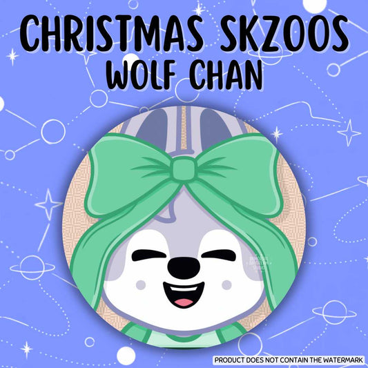 Christmas SKZOOs Button Pins (Gacha Draw)