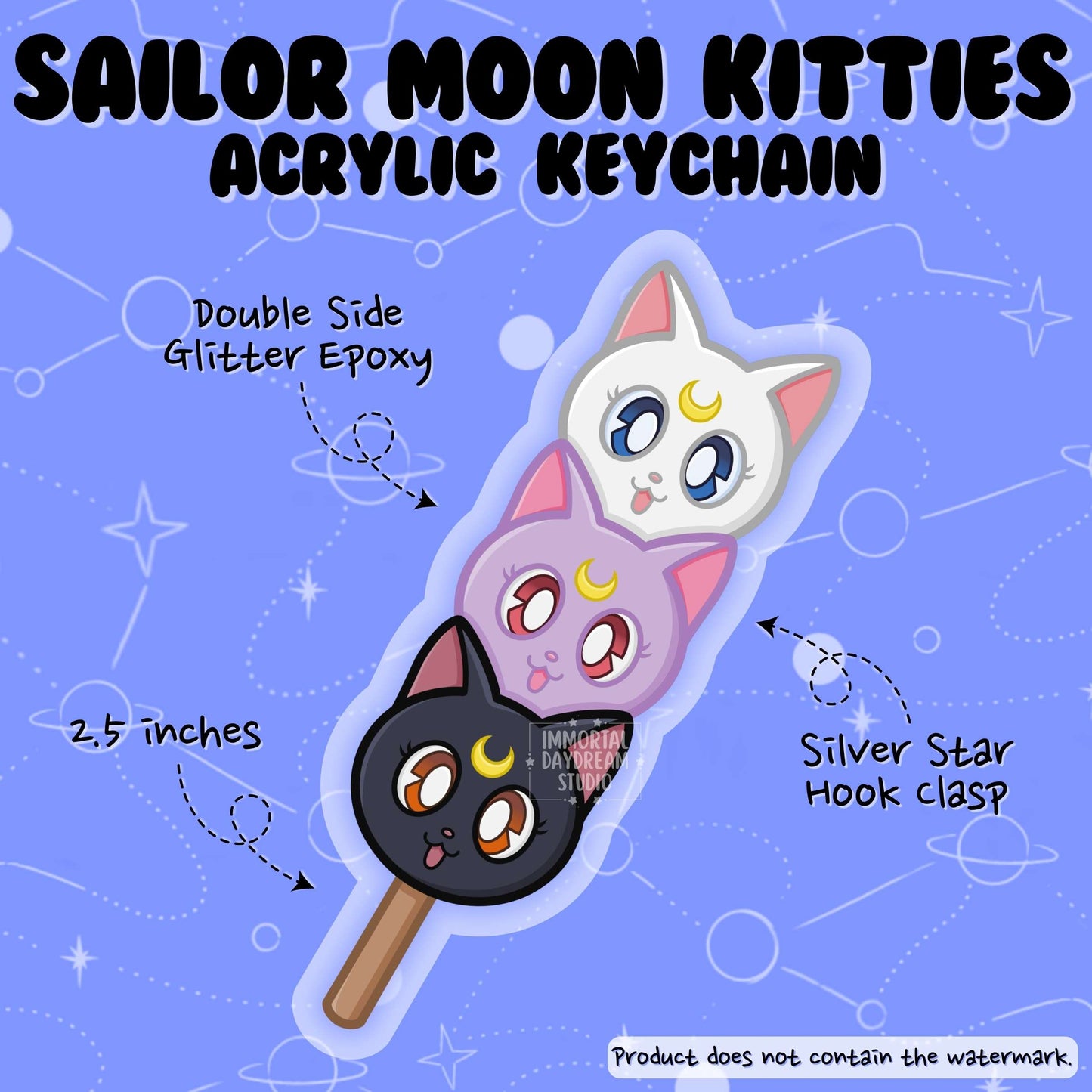 Sailor Moon Kitties Keychain