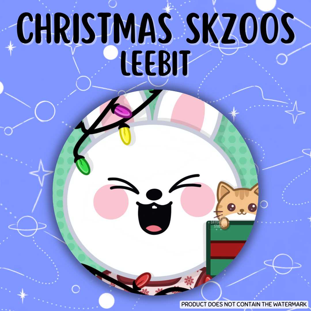 Christmas SKZOOs Button Pins (Gacha Draw)