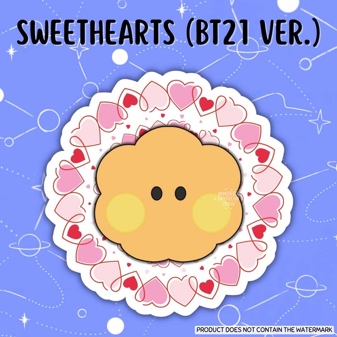 SWEETHEARTS (BT21 Version) Stickers