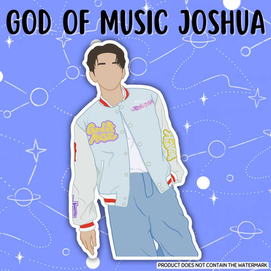God of Music Joshua Sticker