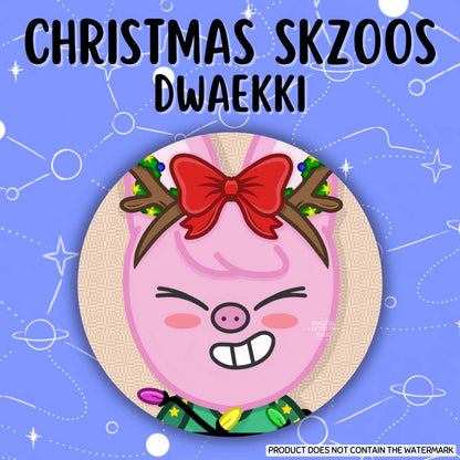 Christmas SKZOOs Button Pins (Gacha Draw)