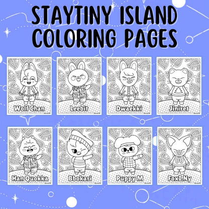 STAYTINY Island Coloring Pages (Digital Download)