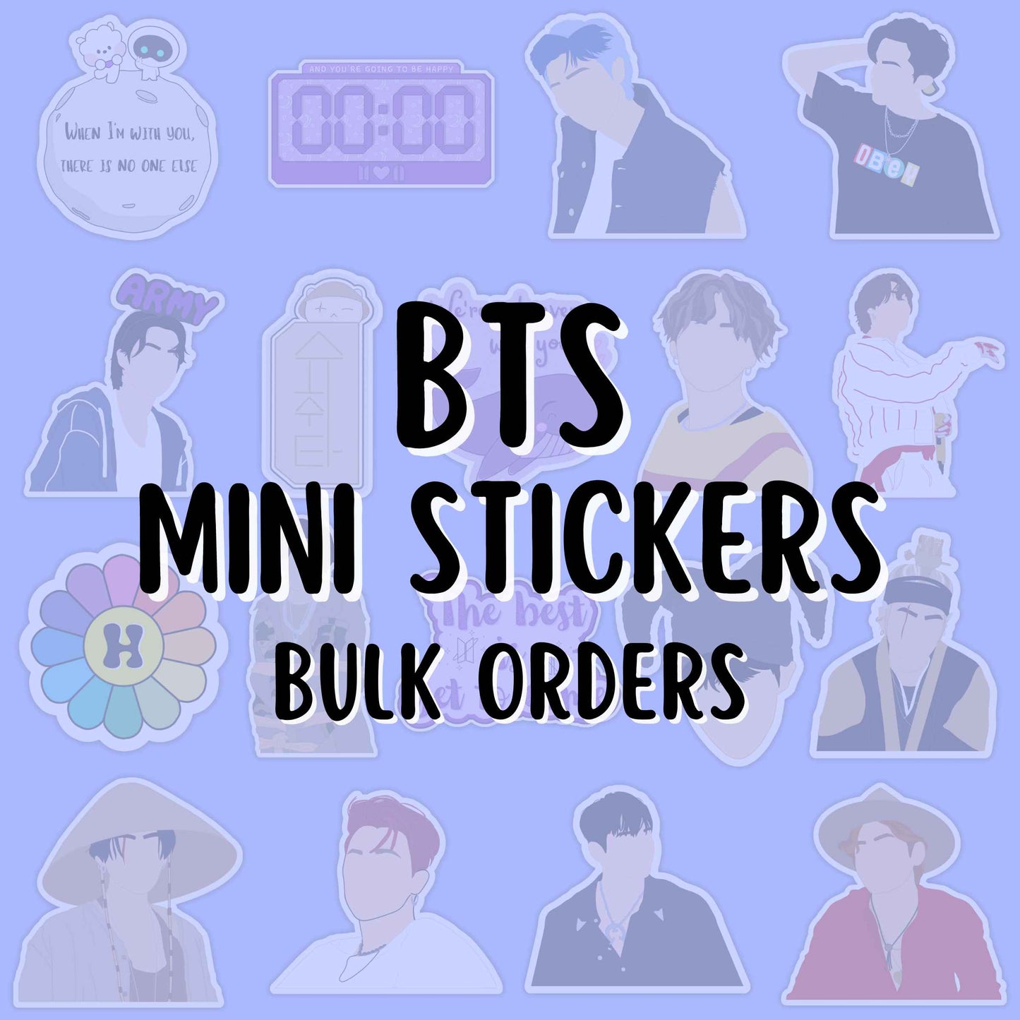 BTS Mini Stickers (Bulk)