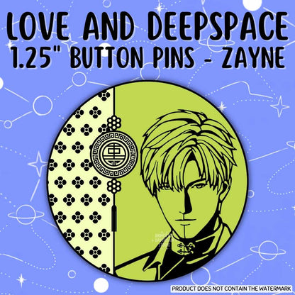 Love and Deepspace Button Pins (Gacha Draw)