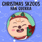 Christmas SKZOOs Button Pins (Gacha Draw)