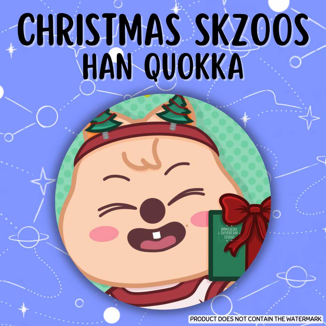 Christmas SKZOOs Button Pins (Gacha Draw)
