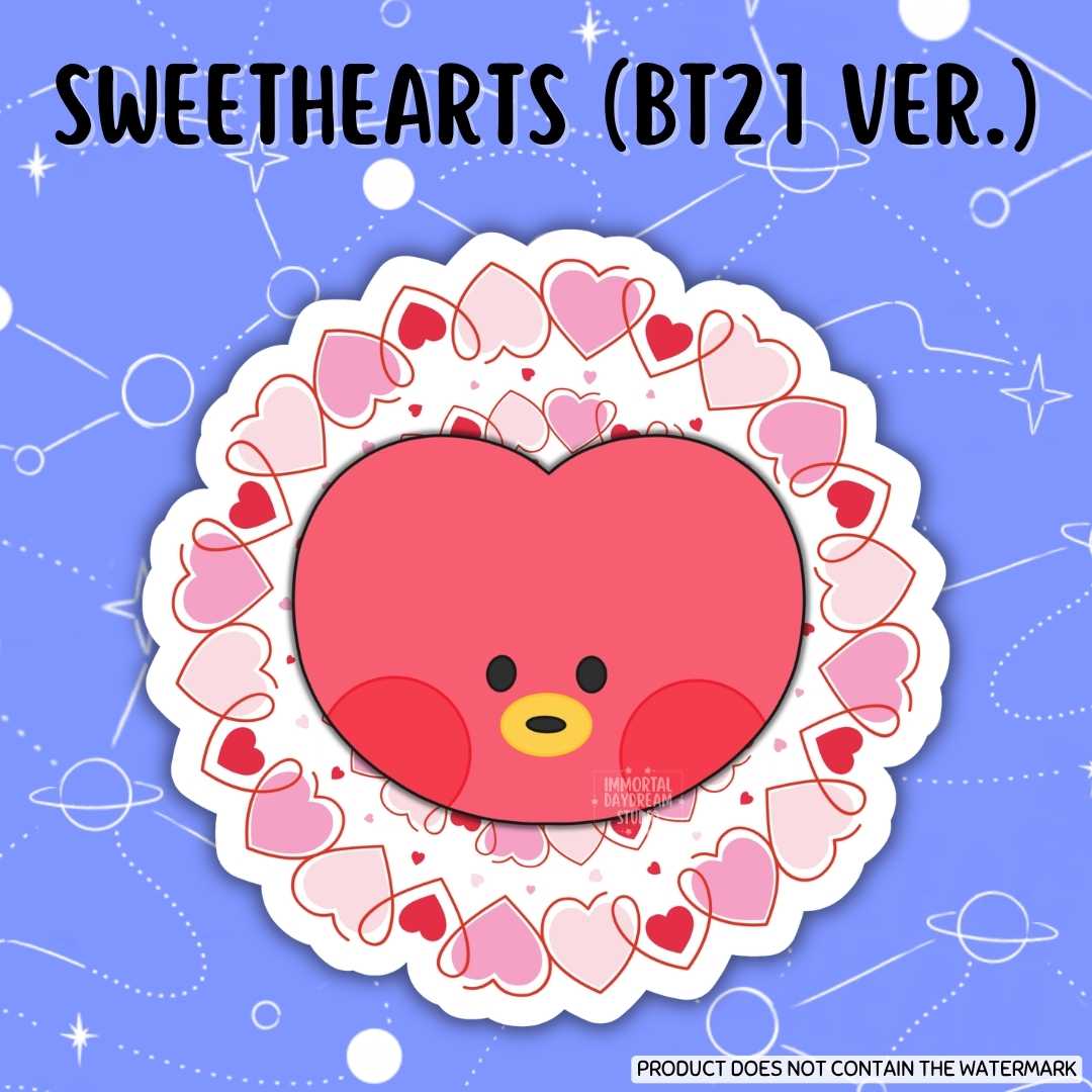 SWEETHEARTS (BT21 Version) Stickers