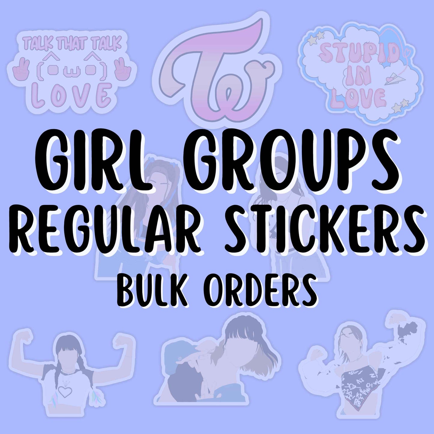 Girl Groups Regular Stickers (Bulk)