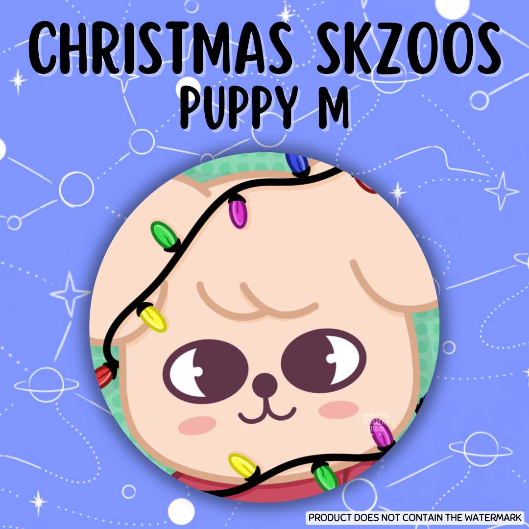 Christmas SKZOOs Button Pins (Gacha Draw)