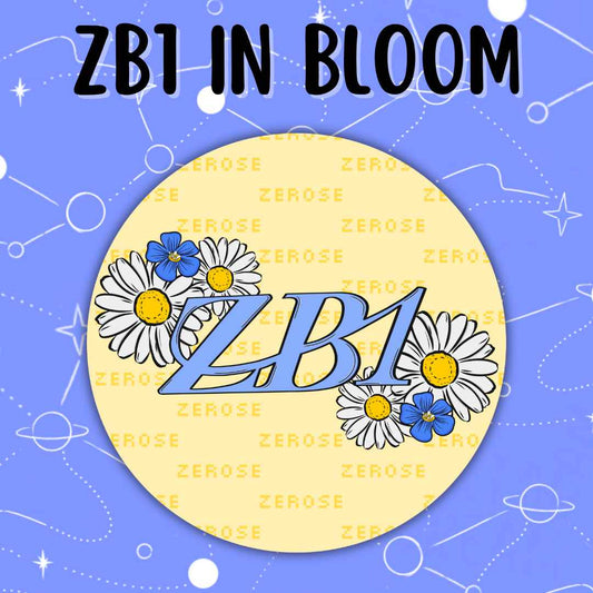 ZB1 In Bloom Button Pin
